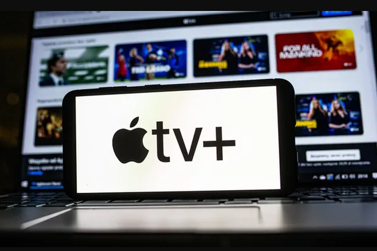 Aplikasi Apple TV di perangkat Android (SOPA Images)