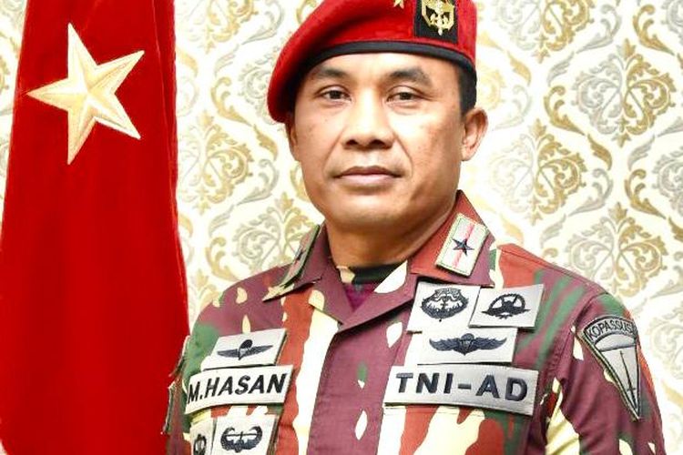 Komandan Jenderal Kopassus yang baru, Brigjen TNI Mohammad Hasan.