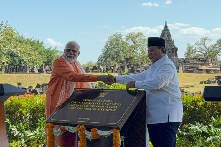 Prabowo: Candi Prambanan Punya Makna Khusus bagi Indonesia dan India