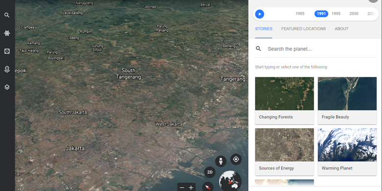 Paling Baru, Google Earth Buktikan Perubahan Iklim Itu Nyata