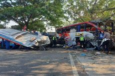 Kronologi Lengkap Kecelakaan 2 Bus di Ngawi, Berawal Saat Ada Warga Menyeberang