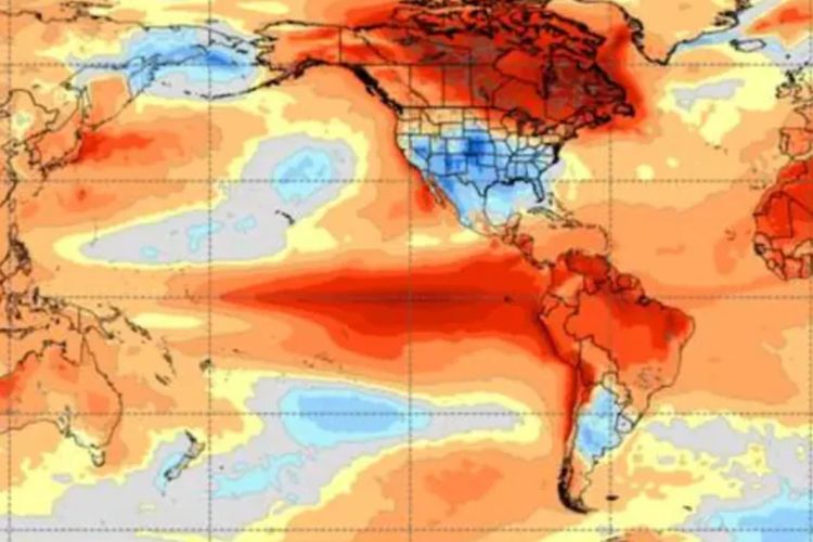 Peta Seluruh Dunia Merah, PBB Peringatkan Super El Nino Terkuat sejak 1950