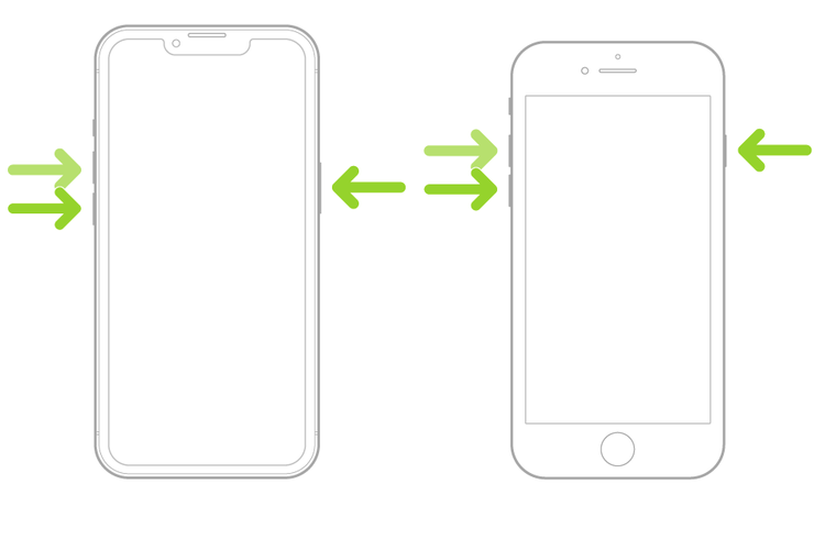 Ilustrasi cara restart secara paksa untuk mengatasi layar iPhone macet akibat bug iOS 16.