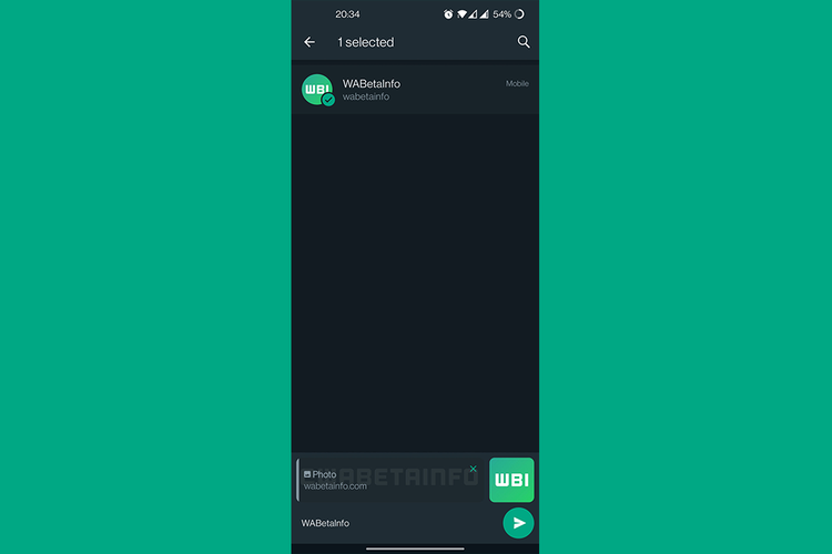 Hasil tangkap layar fitur baru Whatsapp