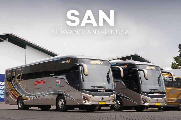 PO SAN Luncurkan Bus Baru Pakai Sasis Golden Dragon, Kandang Macan di Luar