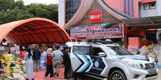 Gerak Cepat, Jasa Raharja Salurkan Ratusan Paket Bantuan ke Titik Pengungsian Lubuk Minturun