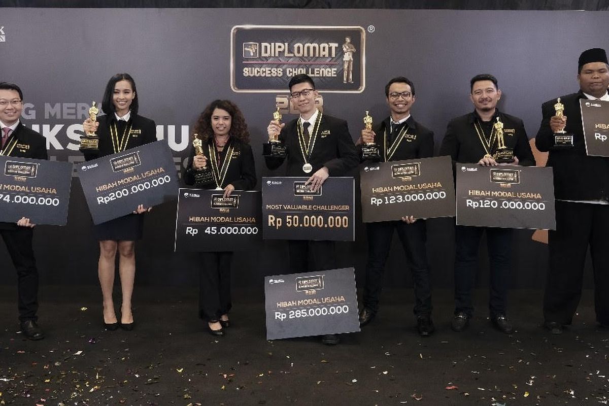 Kompetisi wirausaha Indonesia, Diplomat Success Challenge (DSC) yang diinisiasi Wismilak Foundation telah mengumumkan para pemenang kompetisi untuk tahun 2018 di Jakarta (24/3/2019).