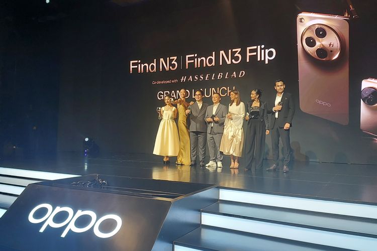 Peluncuran Oppo Find N3 Series dihadiri Chief Marketing Officer Oppo Indonesia, Patrick Owen, Najwa Shihab, Nikita Willy, Arifin Putra, dan masih banyak lagi