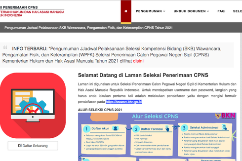 Catat, Ini Jadwal dan Lokasi SKB Wawancara CPNS Kemenkumham 2021