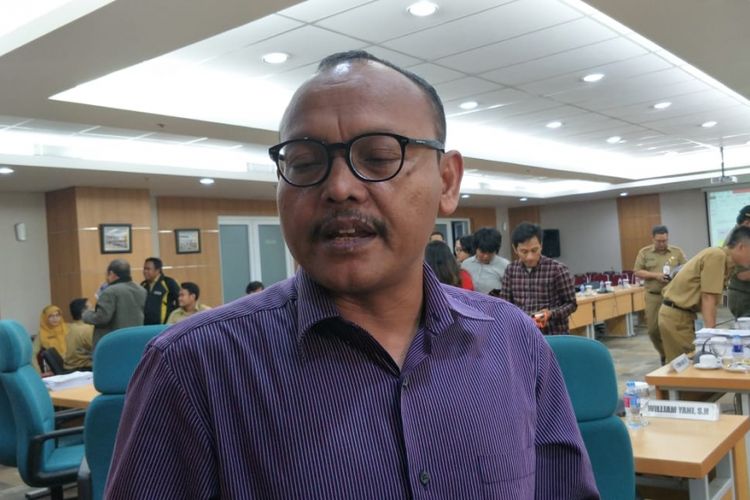 Wakil Ketua DPD Partai Gerindra DKI Jakarta Syarif di Gedung DPRD DKI Jakarta, Jalan Kebon Sirih, Jakarta Pusat, Selasa (6/11/2018).