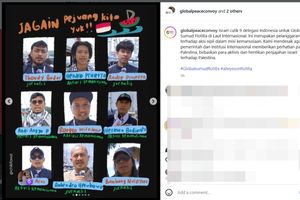 Seluruh WNI Relawan Global Sumud Flotilla Ditangkap Tentara Israel