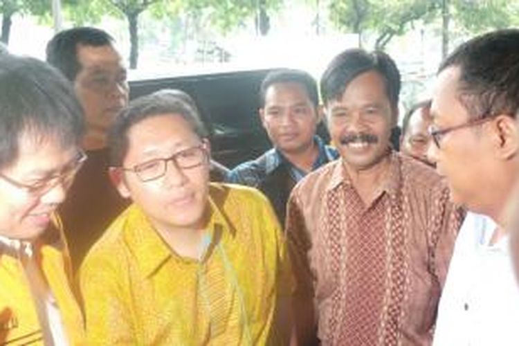 Mantan Ketua Umum DPP Partai Demokrat Anas Urbaningrum tiba di Gedung Pengadilan Tipikor, Jakarta, Selasa (21/1/2014).