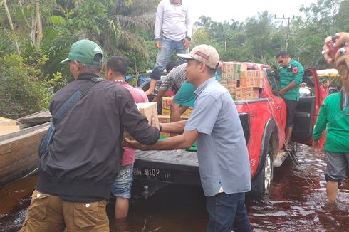 PWNU Riau Salurkan 1 Ton Beras untuk Korban Banjir di Kampar