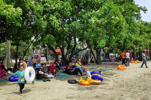 Libur Pemilu, Pantai di Ancol Jadi Pilihan Rekreasi