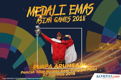 INFOGRAFIK Asian Games: Medali Emas Ke-13, Puspa Arumsari