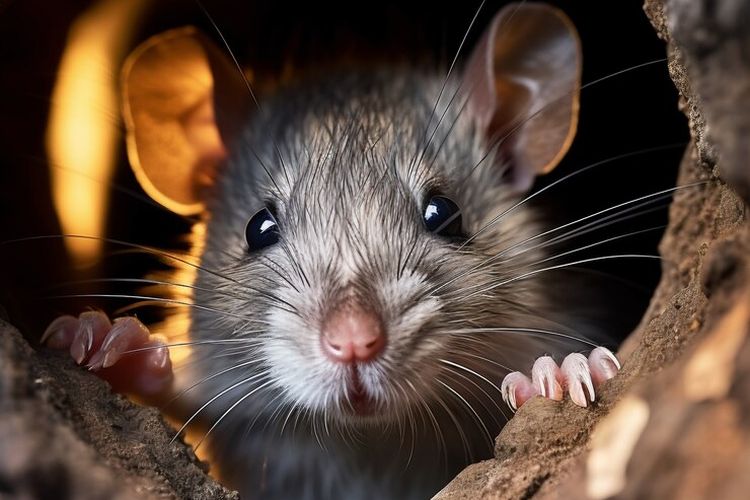 Ilustrasi sarang tikus.