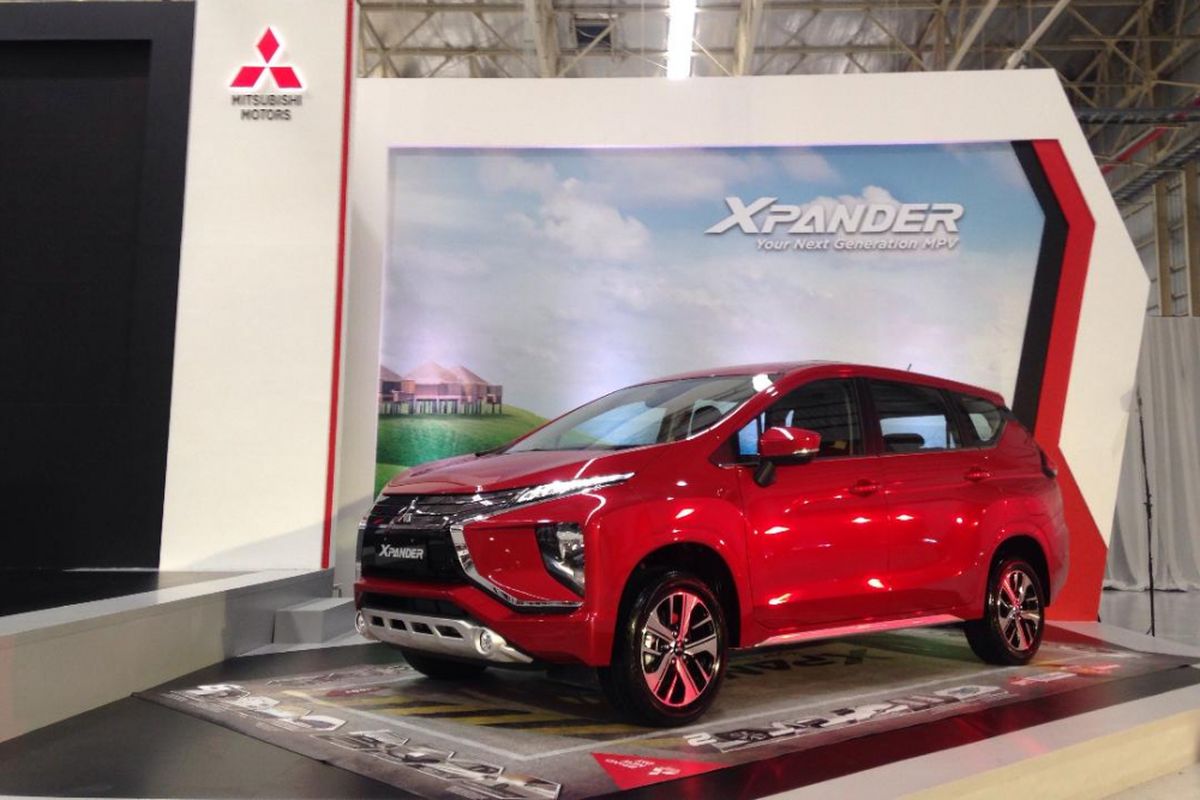 Selebrasi pelepasan Xpander dari lini produksi Mitsubishi di Bekasi, Selasa (3/10/2017)