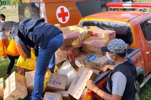 BPBD Malut Salurkan Paket Sembako untuk Korban Gempa Halmahera Selatan