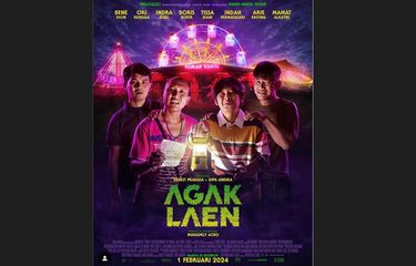 Film komedi Agak Laen karya sutradara Muhadkly Acho dibintangi (dari kiri) Bene Dion, Oki Rengga, Indra Jegel, dan Boris Bokir.