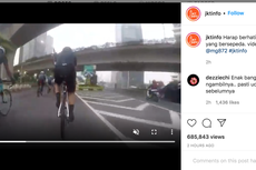 Viral, Video Pengemudi Motor Jambret HP Pesepeda