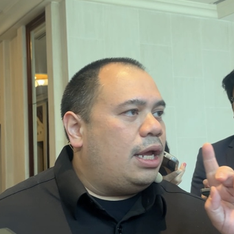 Chief Investment Officer Danantara, Pandu Sjahrir saat ditemui di acara Indonesia Economic Summit (IES) di Jakarta, Rabu (4/2/2026).
