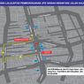 JPO Sawah Besar Dibongkar untuk Konstruksi MRT, Ini Rekayasa Lalu Lintasnya