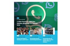 [POPULER TREN] Tiga Ponsel yang Bakal Tak Bisa Whatsapp-an | Gaji Wantimpres