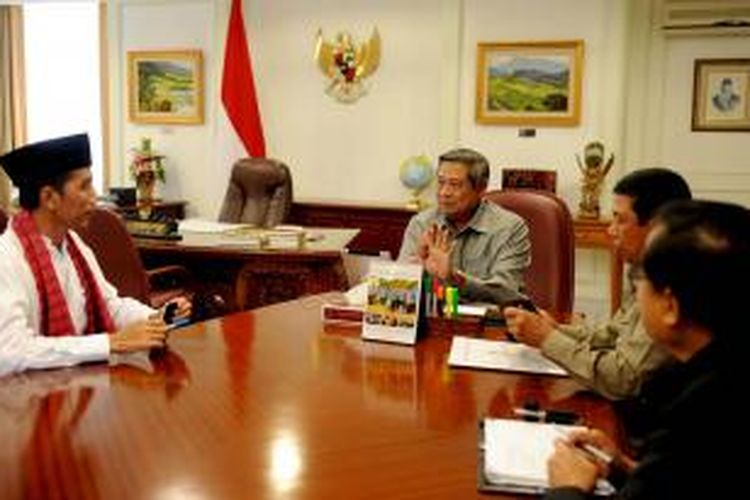 Presiden SBY menerima Gubernur DKI Jakarta Joko Widodo di Kantor Presiden, Jumat (27/12) siang. Dibahas persoalan-persoalan Jakarta.