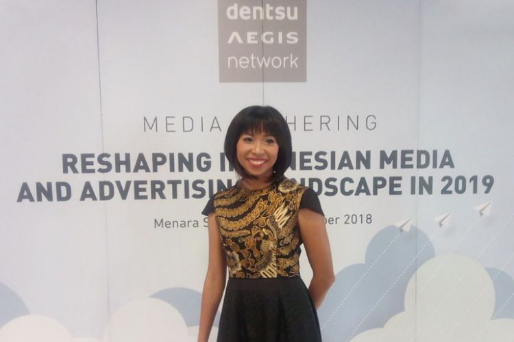 CEO Dentsu Aegis Network (DAN) Indonesia, Maya Watono di kantornya, Kebayoran Baru, Jakarta Selatan, Kamis (13/12/2018).