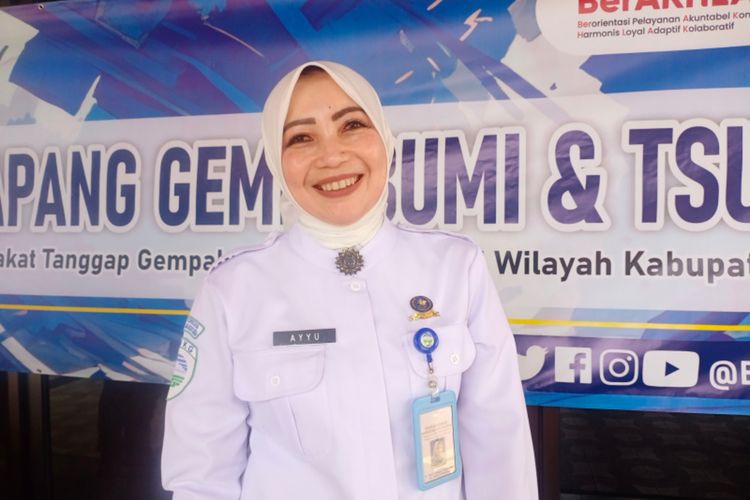 Koordinator BMKG Bandung Teguh Rahayu saat ditemui usai membuka sekolah lapangan gempa bumi dan tsunami yang digelar di aula Sekretariat Daerah Pemkab Garut, Rabu (29/05/2024)