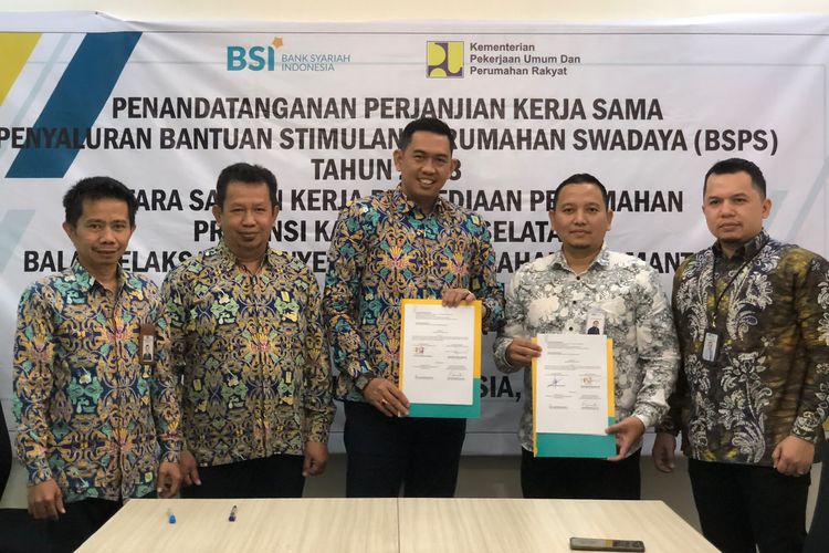 Kementerian PUPR Gandeng BSI Salurkan Dana Program BSPS di Kalsel