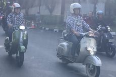 Anies dan Muhaimin Naik Vespa dan Cari Takjil di Benhil