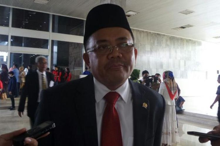 Presiden Partai Keadilan Sejahtera (PKS) Sohibul Iman di Komeks Parlemen, Senayan, Jakarta, Kamis (2/2/2017).