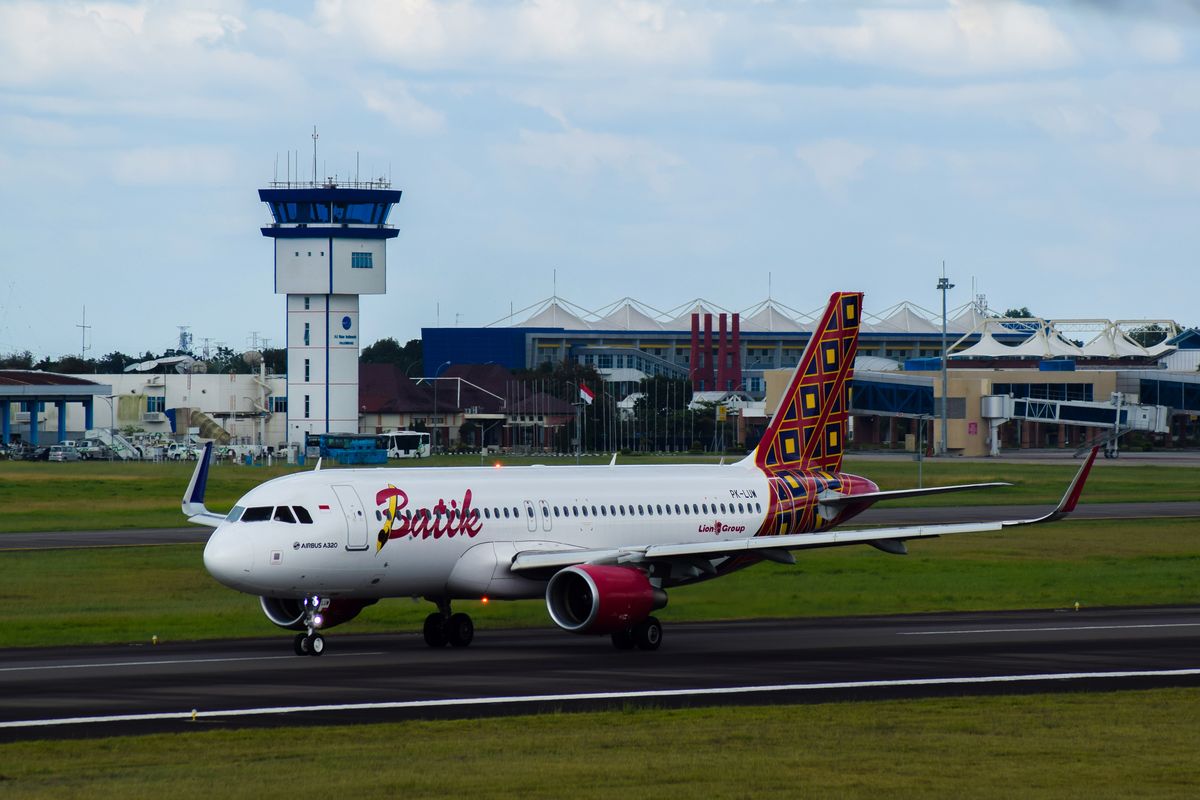 Ilustrasi pesawat Batik Air.