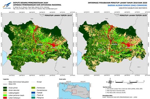 Lapan Analisis Banjir di Sukabumi melalui Satelit Penginderaan Jauh, Ini Hasilnya