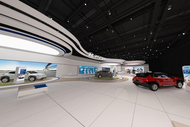 Tampilan pameran virtual Hyundai