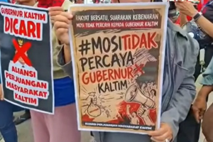 Massa Laporkan Polemik Anggaran Gubernur Kaltim Rudy Mas'ud ke Kejati, Ini Isinya