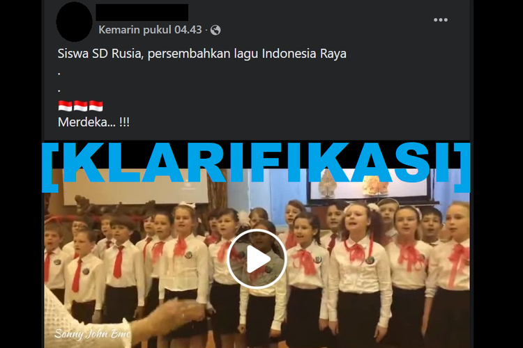 Klarifikasi, siswa SD Rusia persembahkan Indonesia Raya untuk HUT ke-77 RI