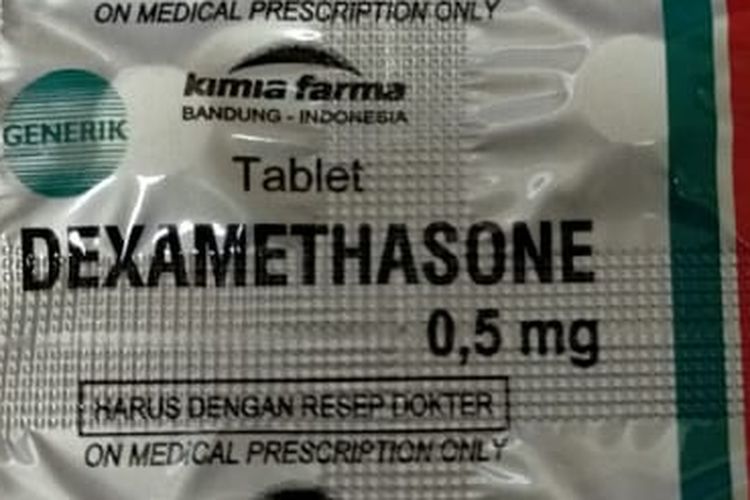 Obat dexamethasone yang ada di Indonesia.