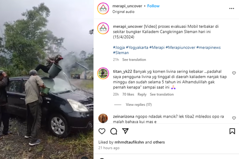 Video Penyelamatan Grand Livina yang Terbakar di Bungker Kaliadem