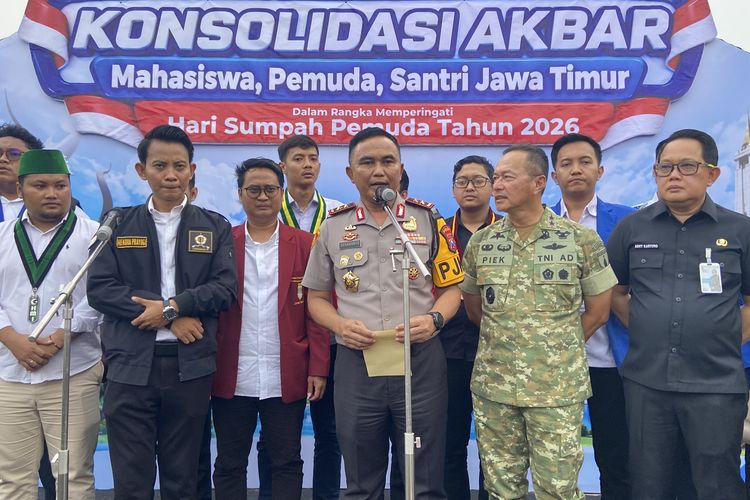 5.000 Mahasiswa-Santri Hadiri Hari Sumpah Pemuda di Mapolda Jatim, Deklarasi Persatuan
