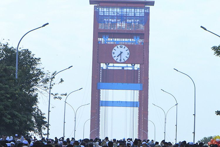 Ilustrasi Jembatan Ampera Palembang.