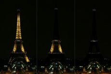 Menara Eiffel Gelap Gulita untuk Hormati Korban Penembakan Sinagoge