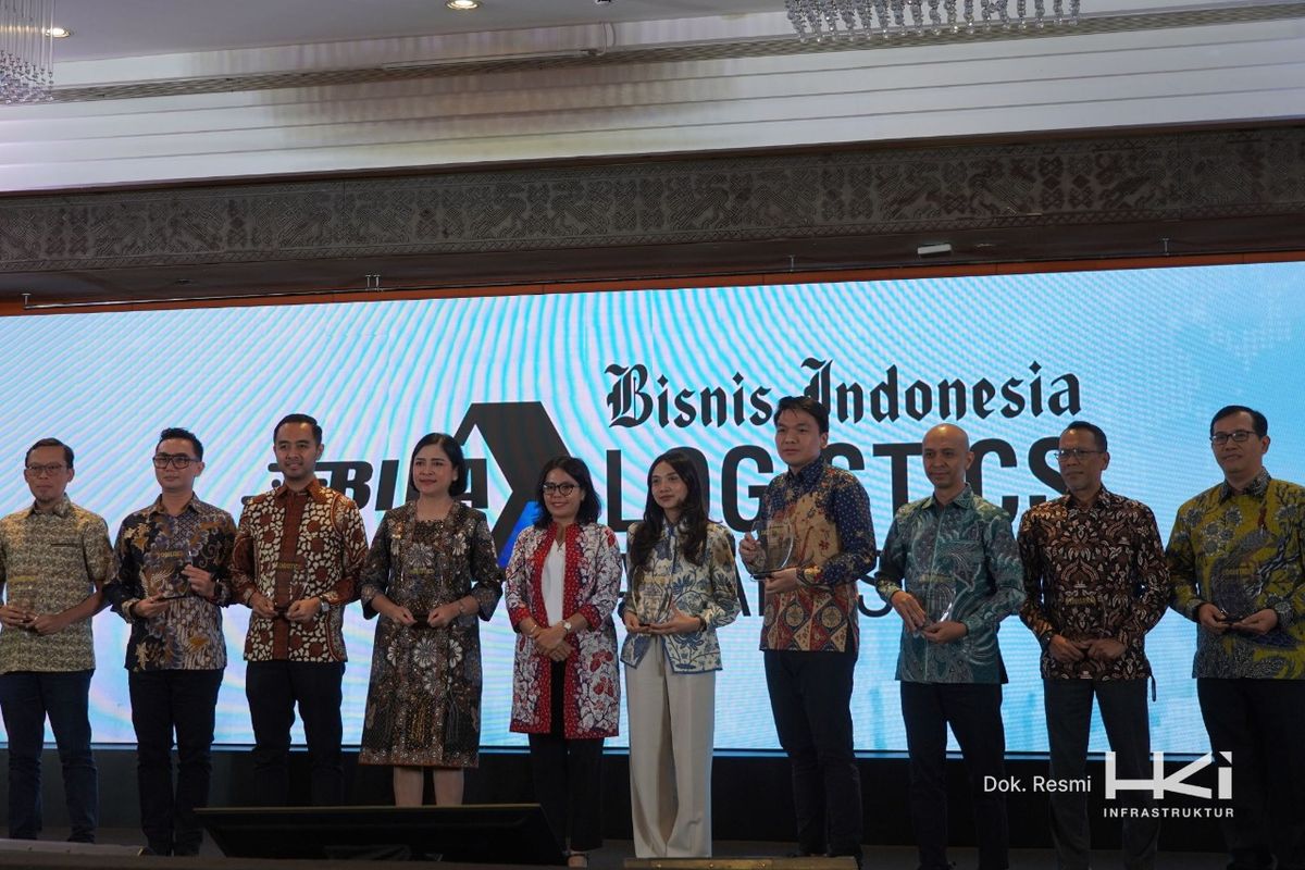 PT Hutama Karya Infrastruktur (HKI) meraih penghargaan Outstanding State Owned Subsidiary in Toll Road Development pada ajang Bisnis Indonesia Logistic Awards (BILA) 2025 di Hotel Borobudur, Jakarta pada Rabu (5/11/2205).
