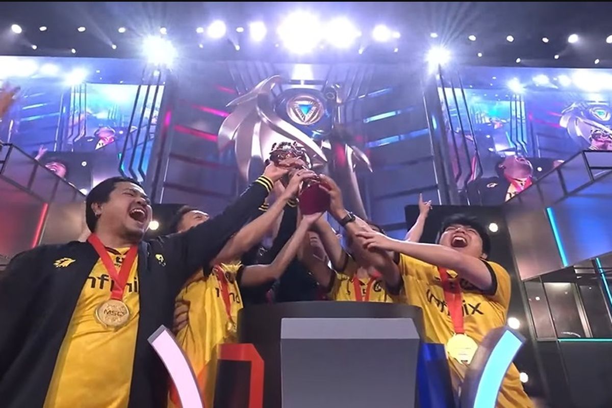 Onic Esports juara MSC 2023 setelah mengalahkan Blacklist International (Filipina) dengan skor 4-2 pada Minggu (18/6/2023)