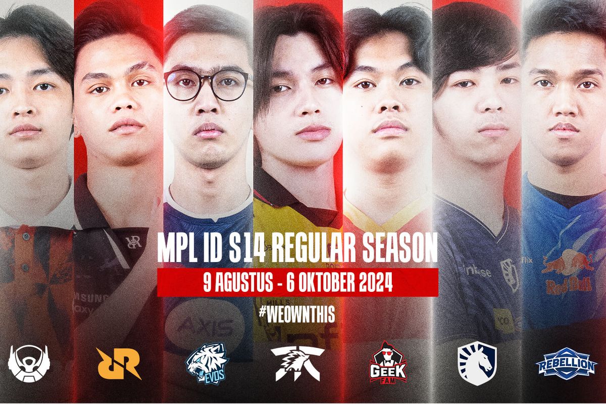 Ilustrasi poster pemain di MPL S14.