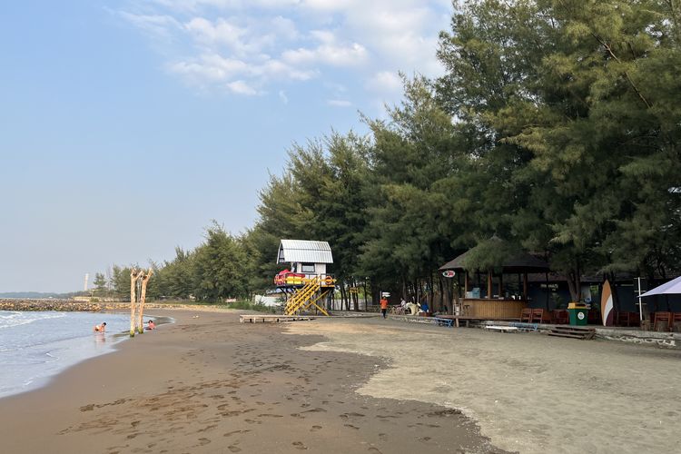 Lokasi Safari Beach Batang berada di tepi pantai, Jawa Tengah, Jumat (26/7/2024).