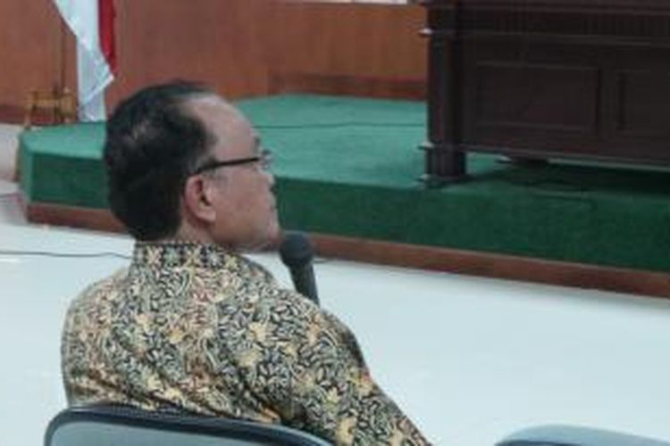 Direktur Jenderal (Dirjen)Otonomi Daerah (Otda) Kementerian Dalam Negeri (Kemendagri) Djohermansyah Djohan bersaksi dalam sidang kasus dugaan suap pengurusan sengketa Pilkada Lebak dengan terdakwa Atut Chosiyah di Pengadilan Tindak Pidana Korupsi, Jakarta, Kamis (5/6/2014).