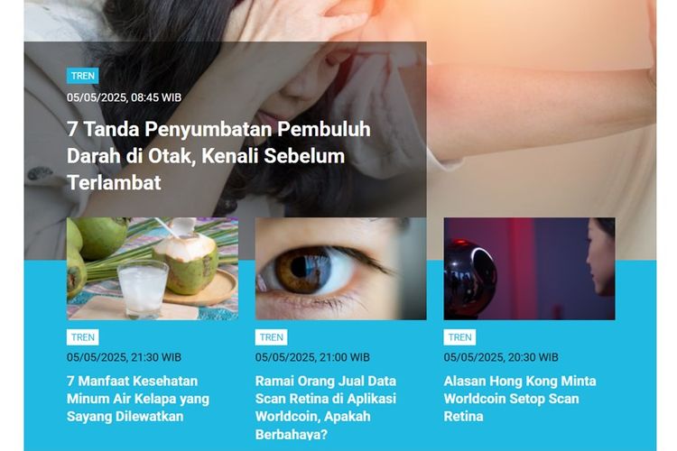 [POPULER TREN] Tanda Penyumbatan Pembuluh Darah pada Otak | Makanan Terbaik untuk Jaga Kesehatan Ginjal