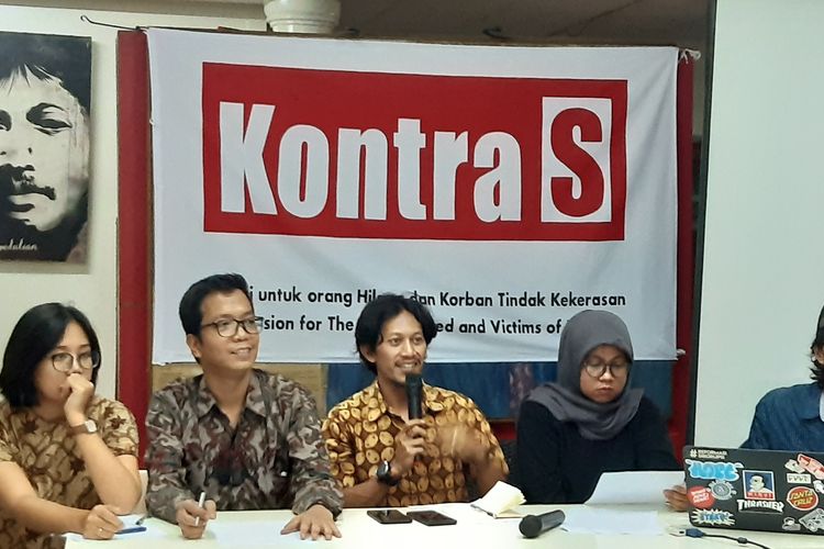 Tim Advokasi untuk Demokrasi di kantor Kontras, Jakarta, Jumat (31/1/2020).